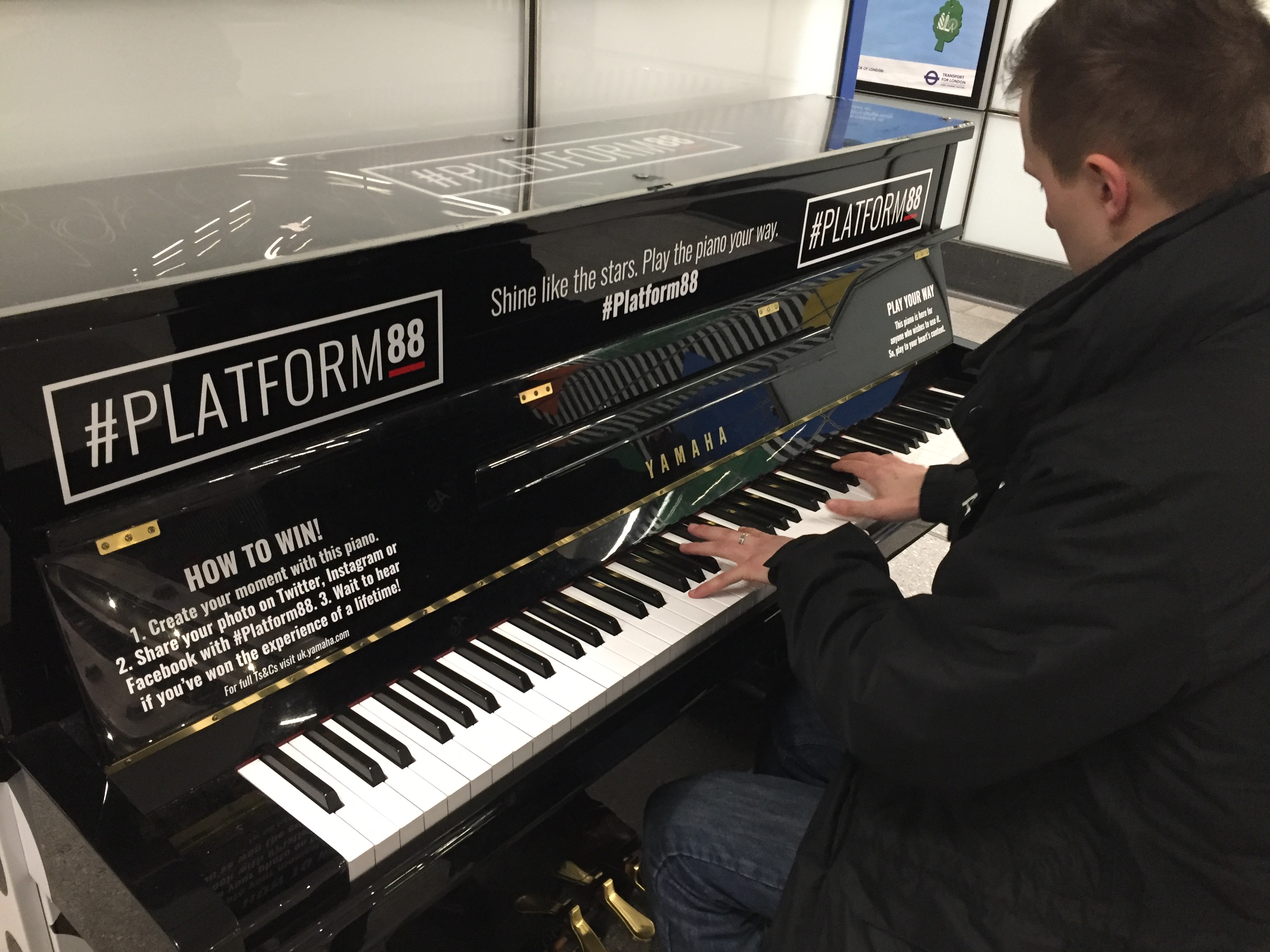 Amazing initiative by TFL & Yamaha - just go to the main concourse at Tottenham Court Road Tube & play your heart out 
